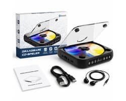 Quavitec Draagbare CD Speler met Oordopjes - Bluetooth 5.3 - Portable Discman met Ingebouwde Speaker - CD / CD-R / CD-RW - MP3 Speler - 3.5 MM AUX - Walkman voor in de Auto