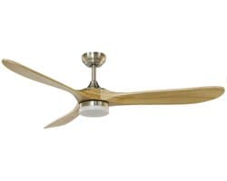 CristalRecord - Plafondventilator Nine big Ø 152 cm hout mat chroom