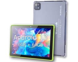 SnelShoppen - 10.1 Inch Android Tablet voor Kinderen - Octa-Core 2.0GHz, 6GB RAM, 64GB Opslag, HD IPS Scherm, 1TB Uitbreidbaar, Dual Camera's, WiFi 5,