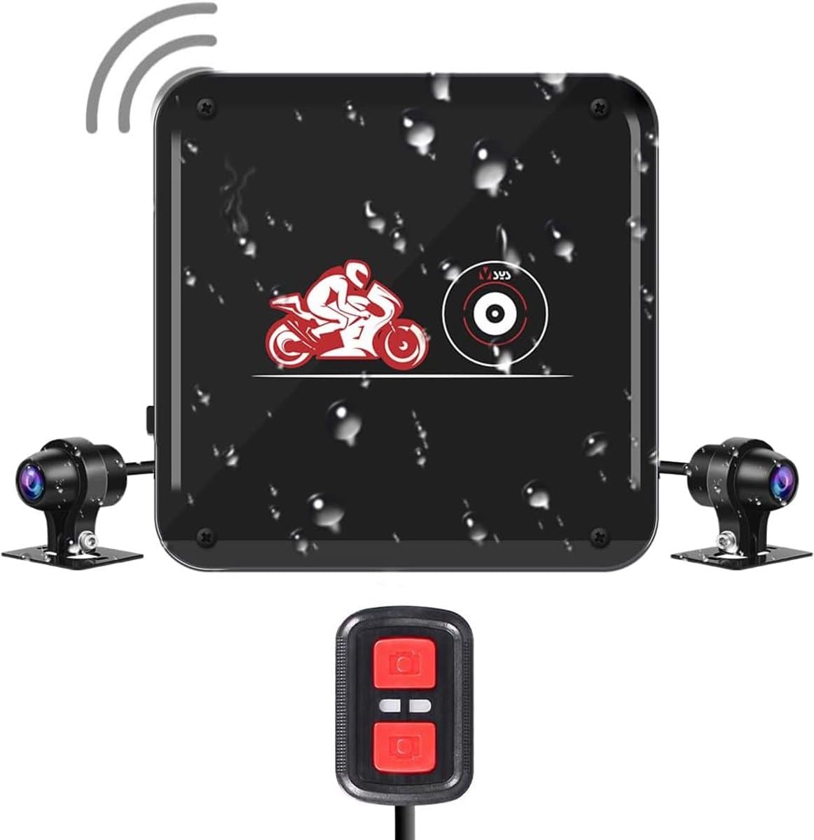 Motorfiets Rijdende Recorder Zonder Scherm Volledig Lichaam Waterdichte Dubbele 1080P Voor En Achter Met GPS Motorfiets Sport Anti-Collision Camera DVR Nachtzicht G Sensor Loop Opname — afbeelding 1