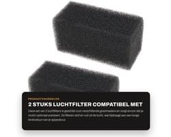 Luchtfilter - 2 stuks - Compatibel met MTD/Troy-Bilt - Hoogwaardige filtratiematerialen - 2.5x5 cm - Motorbescherming - Motorfilter
