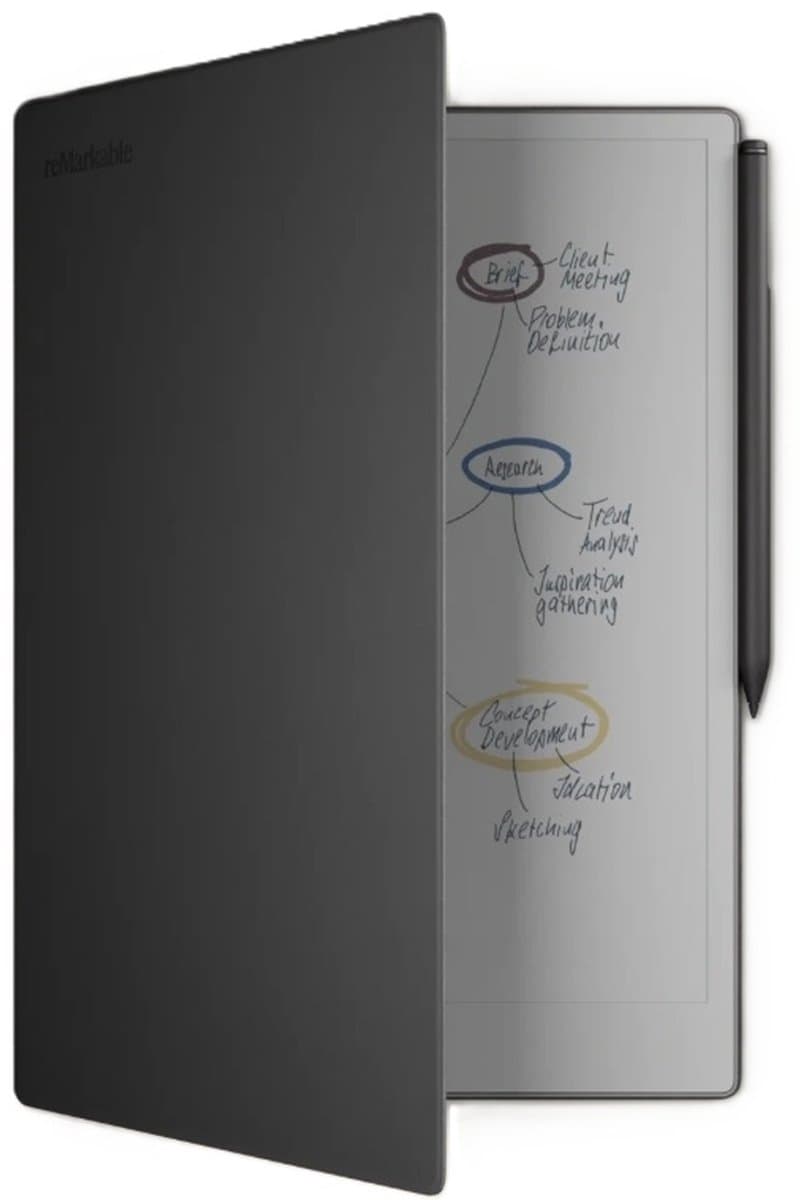 reMarkable Paper Pro met Marker Plus en Zwarte Magnetische Hoes - digitaal notitieblok — afbeelding 1