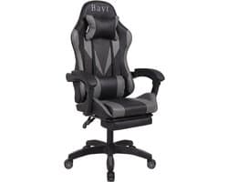 Bayt Gamestoel - Gaming Chair - Gamingstoel - Ergonomische Bureaustoel - Verstelbaar - Zwart en Grijs