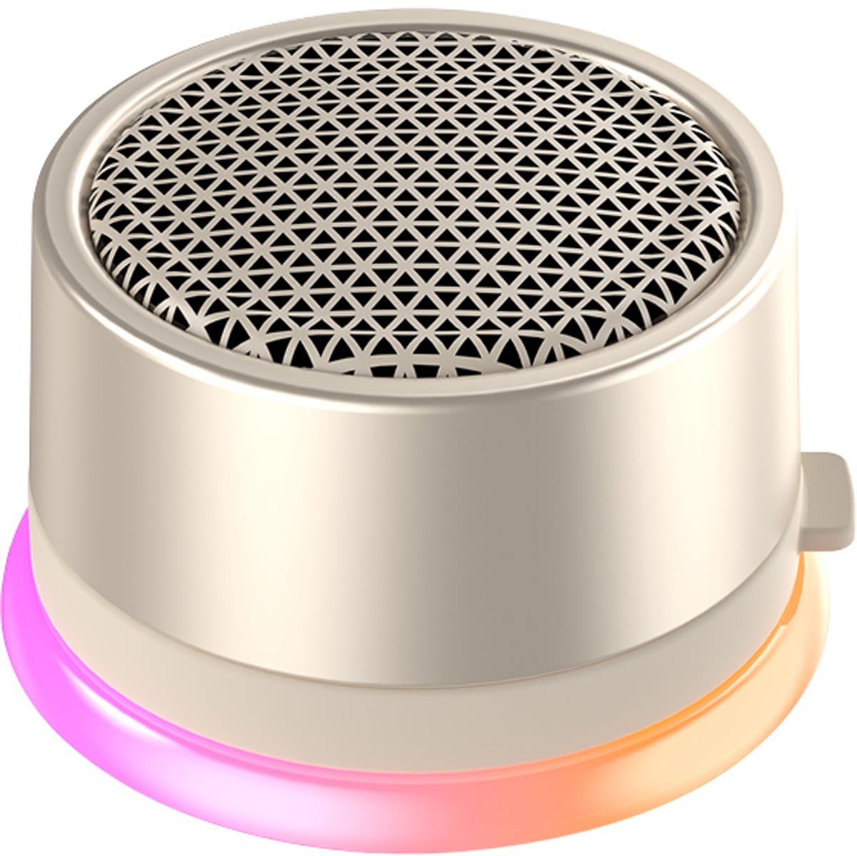Caankei Draadloze Bluetooth Mini Speaker - Speaker met RGB licht - IPX5 Waterdicht - met Magneet - Koppelbaar Voor Stereogeluid TWS - Goud — afbeelding 1