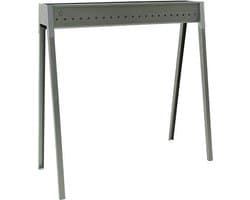 Spiedini Torino 80 - Houtskool barbecue zonder rooster, voor arrosticini, saté of spiesjes - 80 cm lang, 11 cm breed - Materiaal: gealuminiseerd ijzer