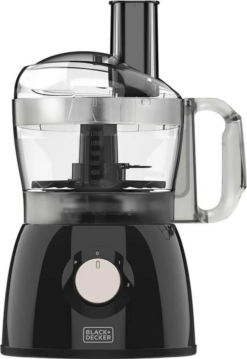 Voedselverwerker Black & Decker BXFPA600E Zwart 600 W 1,2 L — afbeelding 1