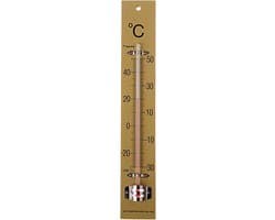 Bouhon thermometer 25 x 4 cm | hout — afbeelding 1