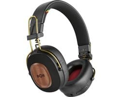 House of Marley Positive Vibration Riddim Draadloze Koptelefoon - Bluetooth Hoofdtelefoon - 50 uur Batterijduur - Microfoon - Quickcharge - Duurzame Materialen - Rasta
