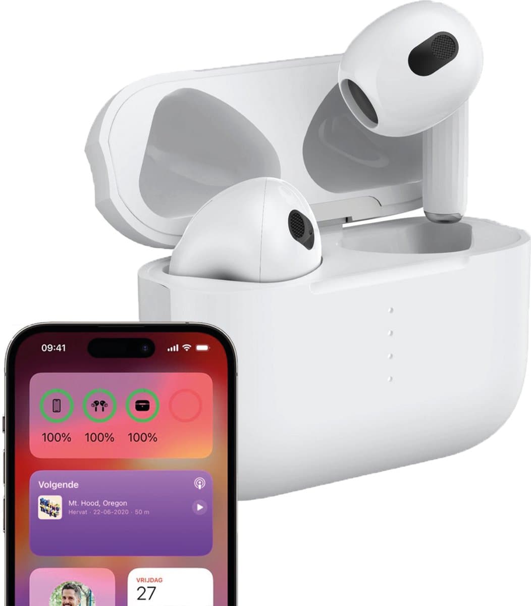Bluetooth Oordopjes - Draadloze oortjes - Oortjes draadloos - Bluetooth 5.3 - Geschikt voor iPhone 12/13/14/15/16 Plus, Pro, Pro Max, iPad Pro, Air, 2022 en Samsung Galaxy A55, S24 - Noise Cancelling — afbeelding 1