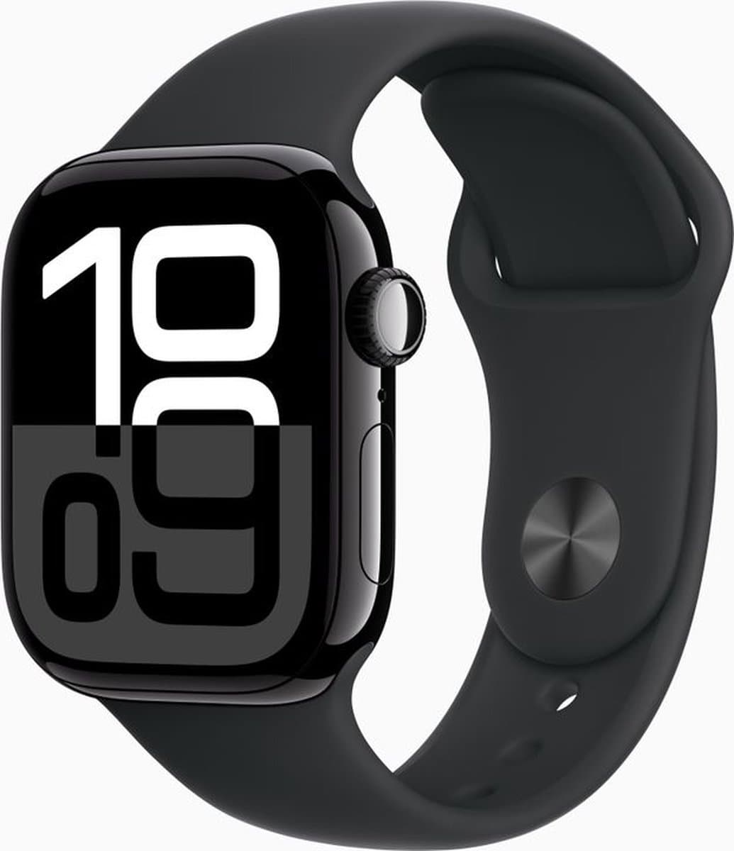Apple Watch Series 10 4G 46mm Zwart Sportband S/M — afbeelding 1