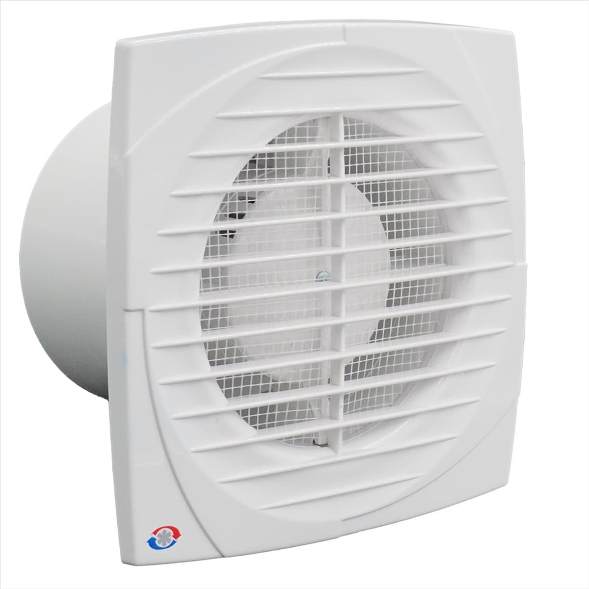 WEHA inbouwventilator met timer voor wand/plafondmontage Ø125mm 180m3/h (20100257) — afbeelding 1