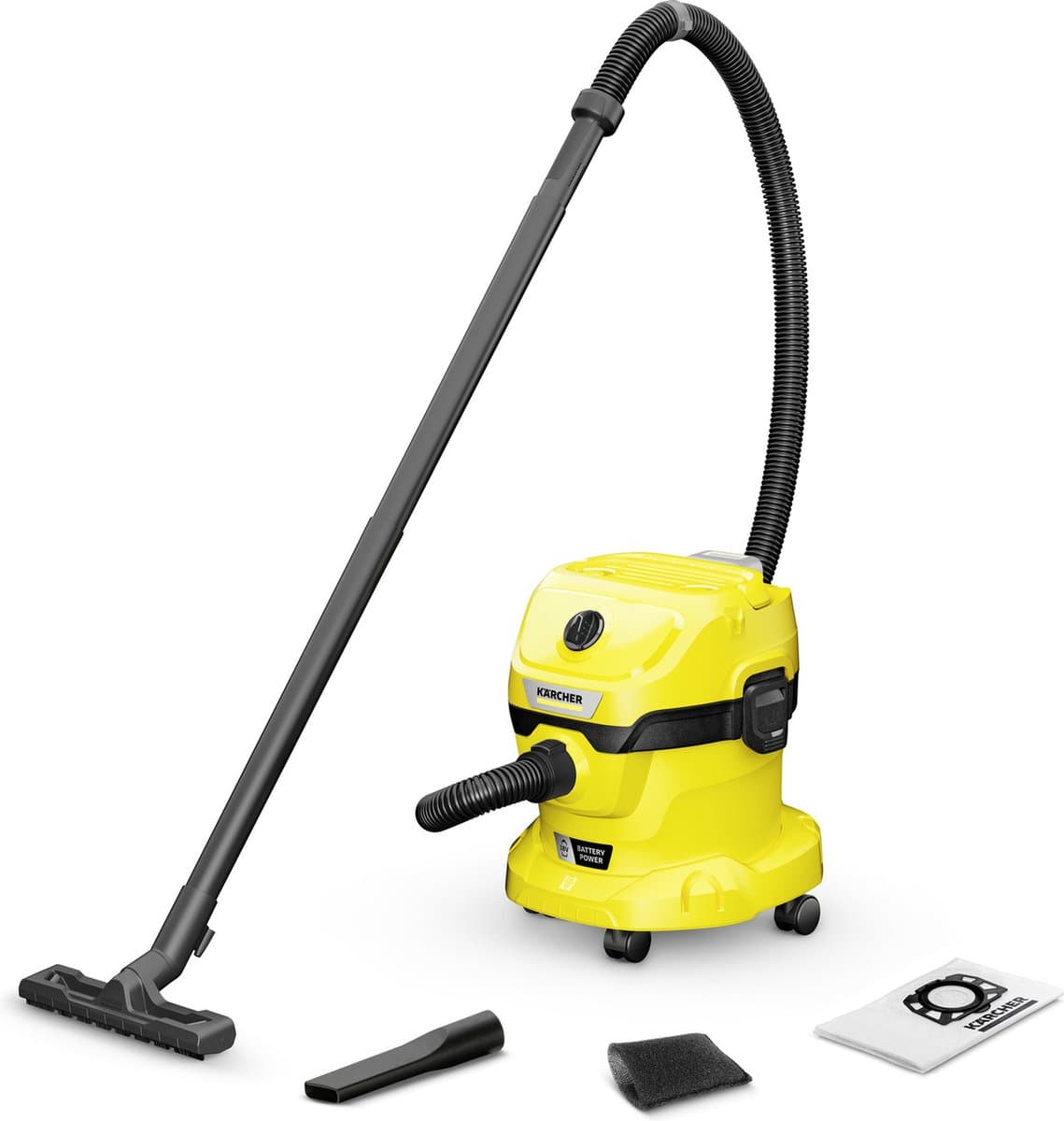 Karcher WD 2 Serie - Universale Stofzuiger - 18V Batterij - 12L Capaciteit - Droog en Nat — afbeelding 1