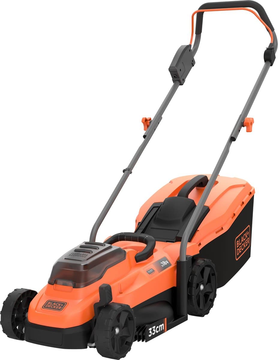 BLACK+DECKER 2x 18V 2.5Ah 33cm Grasmaaier inclusief accu en lader, 35L opvangbak - BCMW3318L2-QW — afbeelding 1