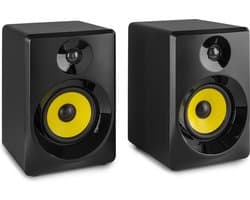 Studio Speakers Voor PC - Vonyx SMN40B - Active DJ Speakerset - 100W - 4 Inch - Zwart