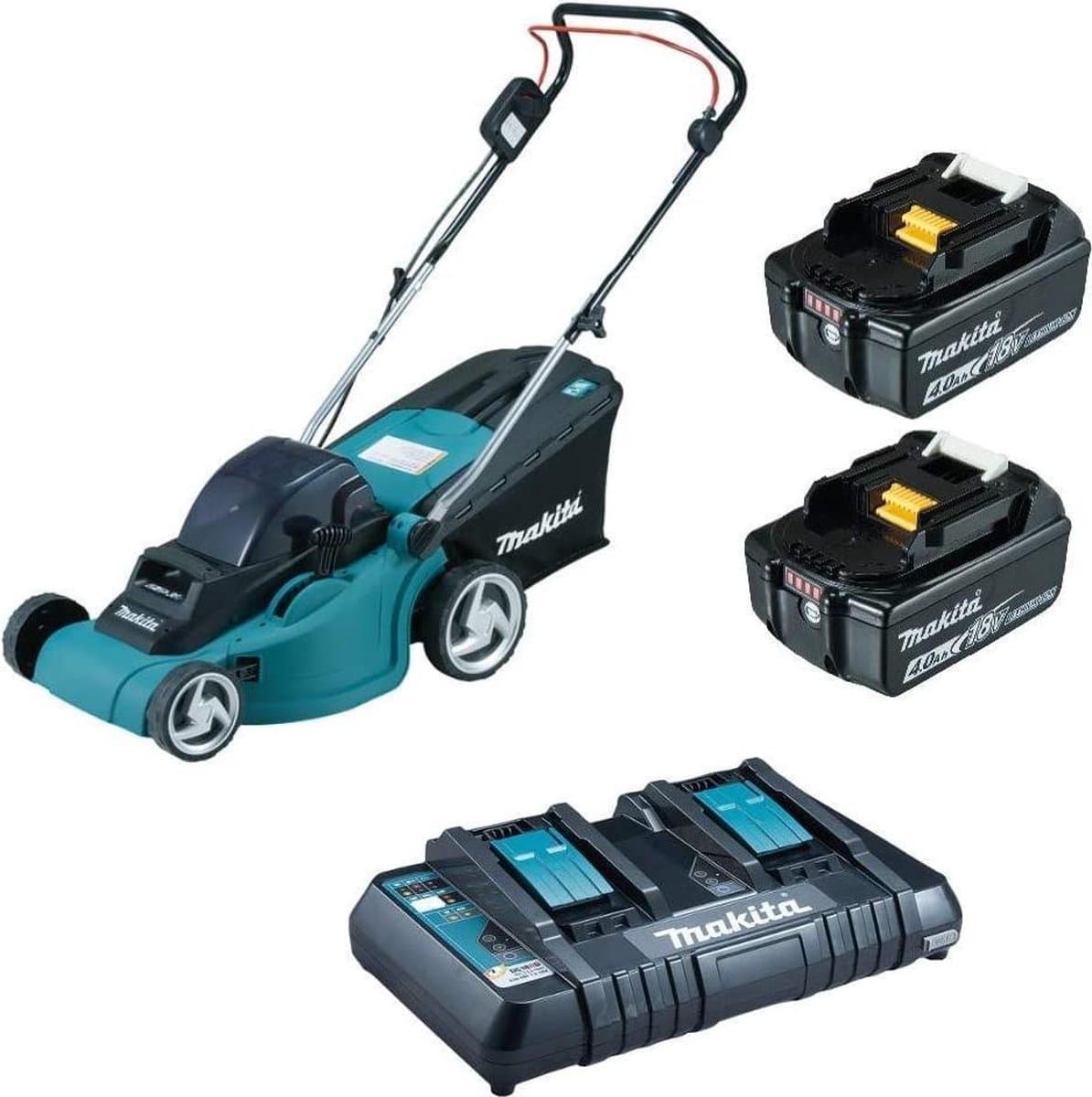 Makita DLM382PM2 accu-grasmaaier — afbeelding 1