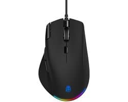 Phreeze Gaming Muis met Rapid Fire Knop - USB Game Mouse - RGB - Macro Computermuis - Voor RPG, FPS, MMORPG, MMOBA Games