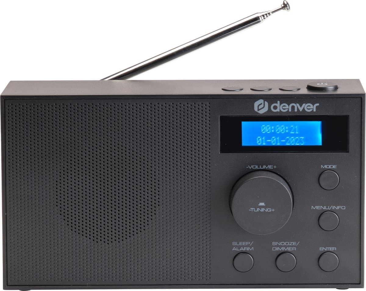 Denver DAB Radio - DAB+/ FM Radio - 40 voorkeuzezenders - Wekkerradio - DAB51B — afbeelding 1