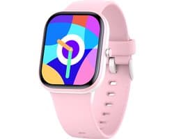 Smartwatch Kinderen - Hartslag - Stappen - 20 Alarmen - Roze