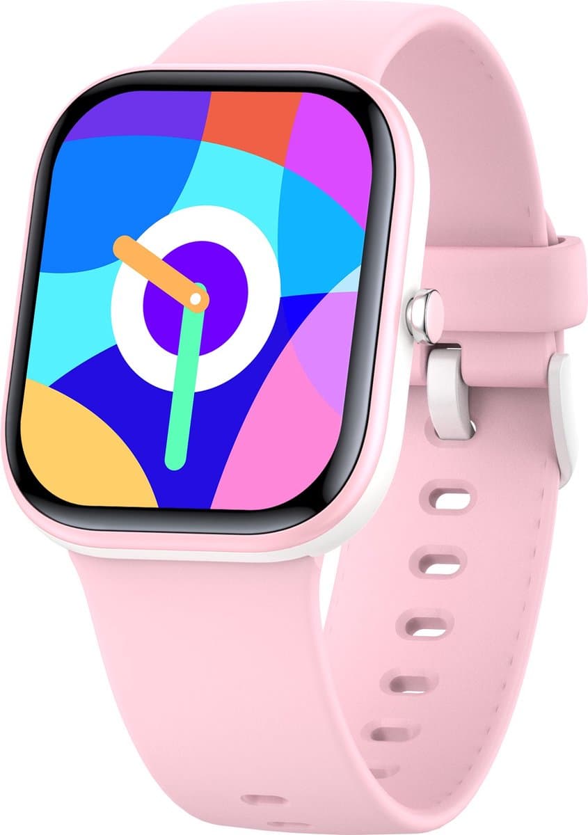 Smartwatch Kinderen - Hartslag - Stappen - 20 Alarmen - Roze — afbeelding 1