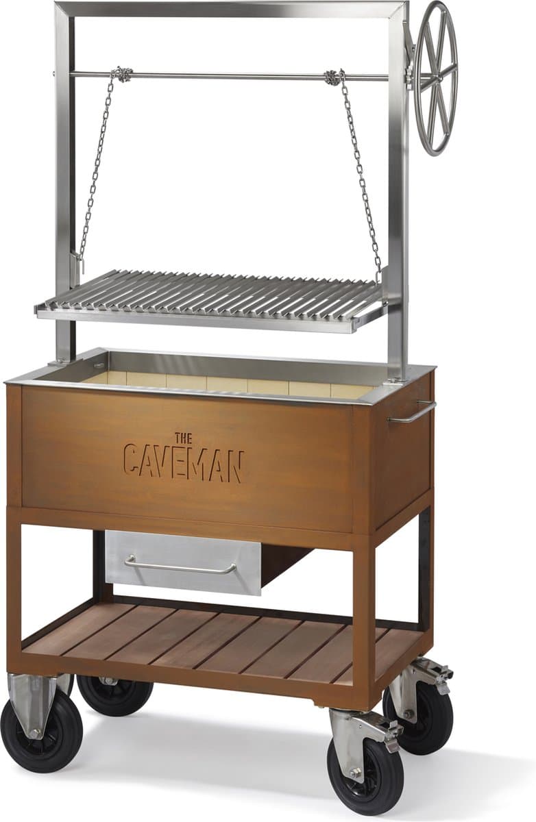 Caveman Grill 'Classic' - Argentijnse Grill - Santa Maria Grill - Barbecue - Houtvuur & Houtskool - Verstelbaar rooster - Vrijstaand - Dutch Design — afbeelding 1
