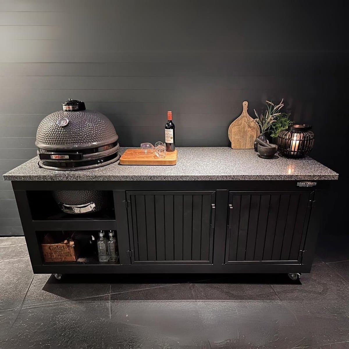 The Big Chef Graniet – Black- type 2- Uitsparing Links — afbeelding 1