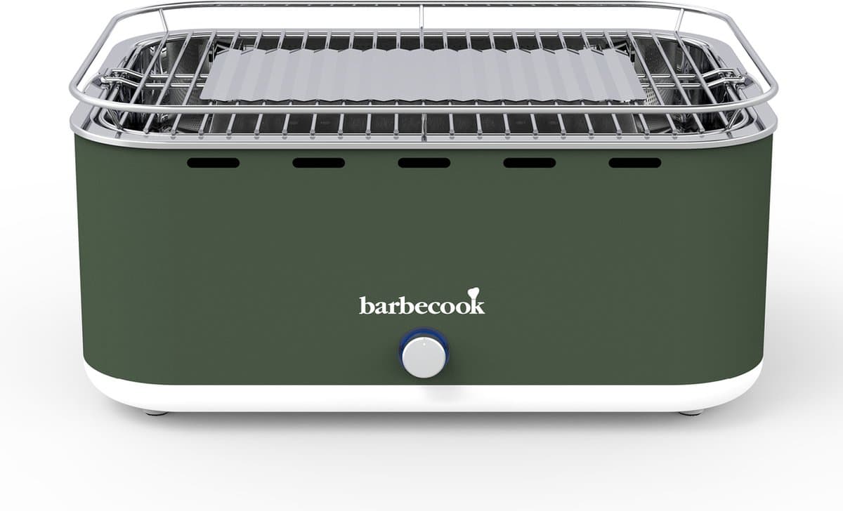 Barbecook Carlo houtskooltafelgrill Army Green 44x33x21cm — afbeelding 1