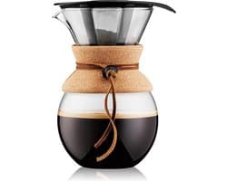 Bodum | Pour Over Cafetière met permanent filter, rvs, 8 kops, 1.0L
