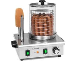 Klarstein Worstfabriek Pro 550 - Hotdog maker - 550W - 5 Liter - 30-100°C - glas - Roestvrij staal - Zilver,1L 6,6 kg - RVS - LED Thermostaat - Worstmachine - Worstapparaat - Sausage Maker - voor Snackbar
