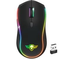 Spirit of Gamer Draadloze Muis – Muis – Gaming Muis – 4200 DPI – RGB – Batterij Voor 50 Uur – Zwart