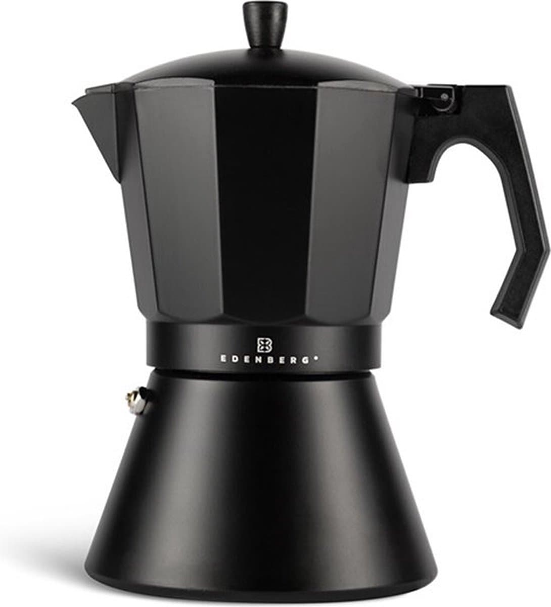 Edënbërg Black Line - Percolator - Koffiemaker 12 kops - Espresso Maker 400 ML - Zwart — afbeelding 1