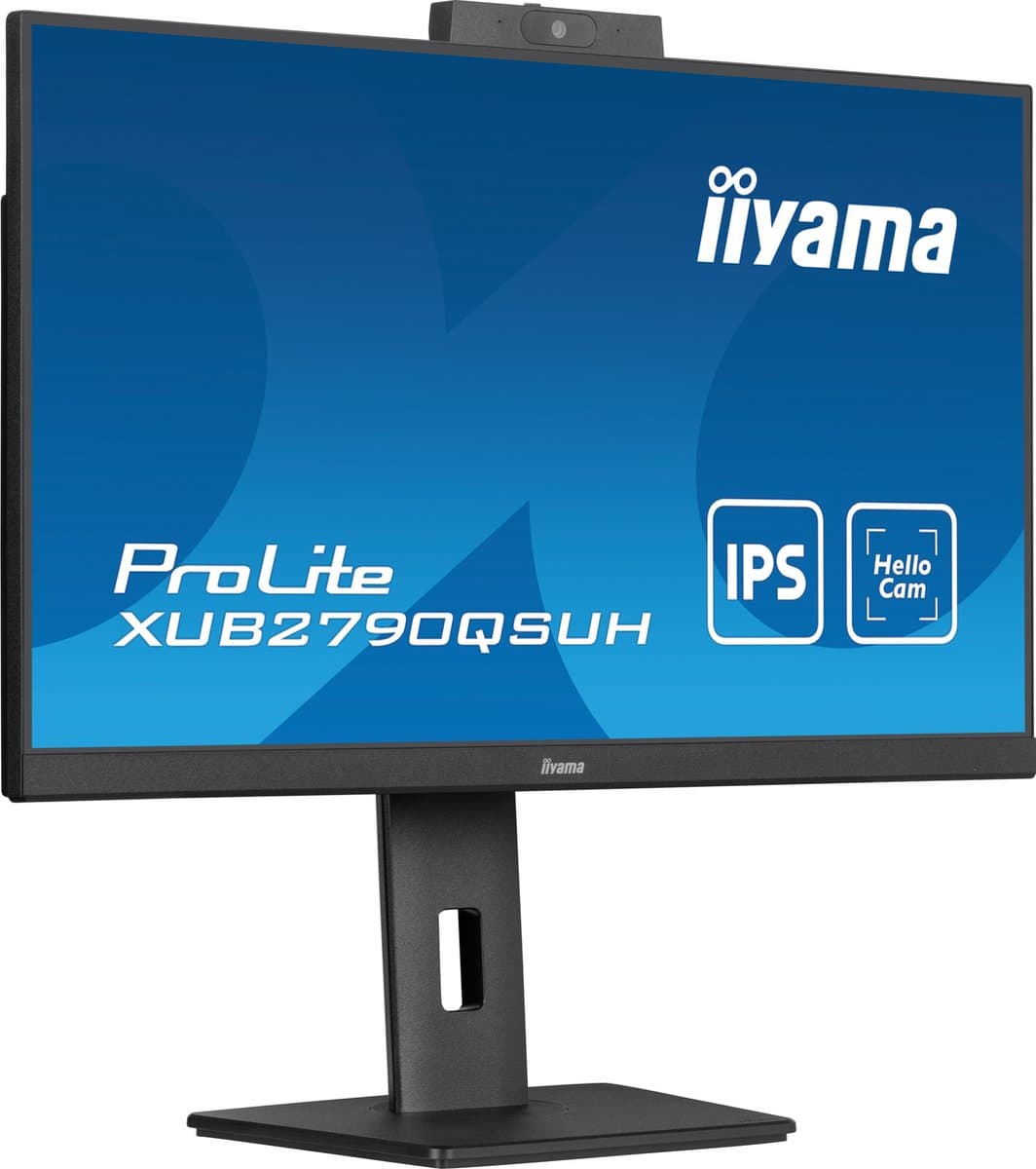 iiyama ProLite XUB2790QSUH-B1 - 27 Inch - IPS - QHD - USB-Hub - Verstelbaar - Windows Hello Cam — afbeelding 1
