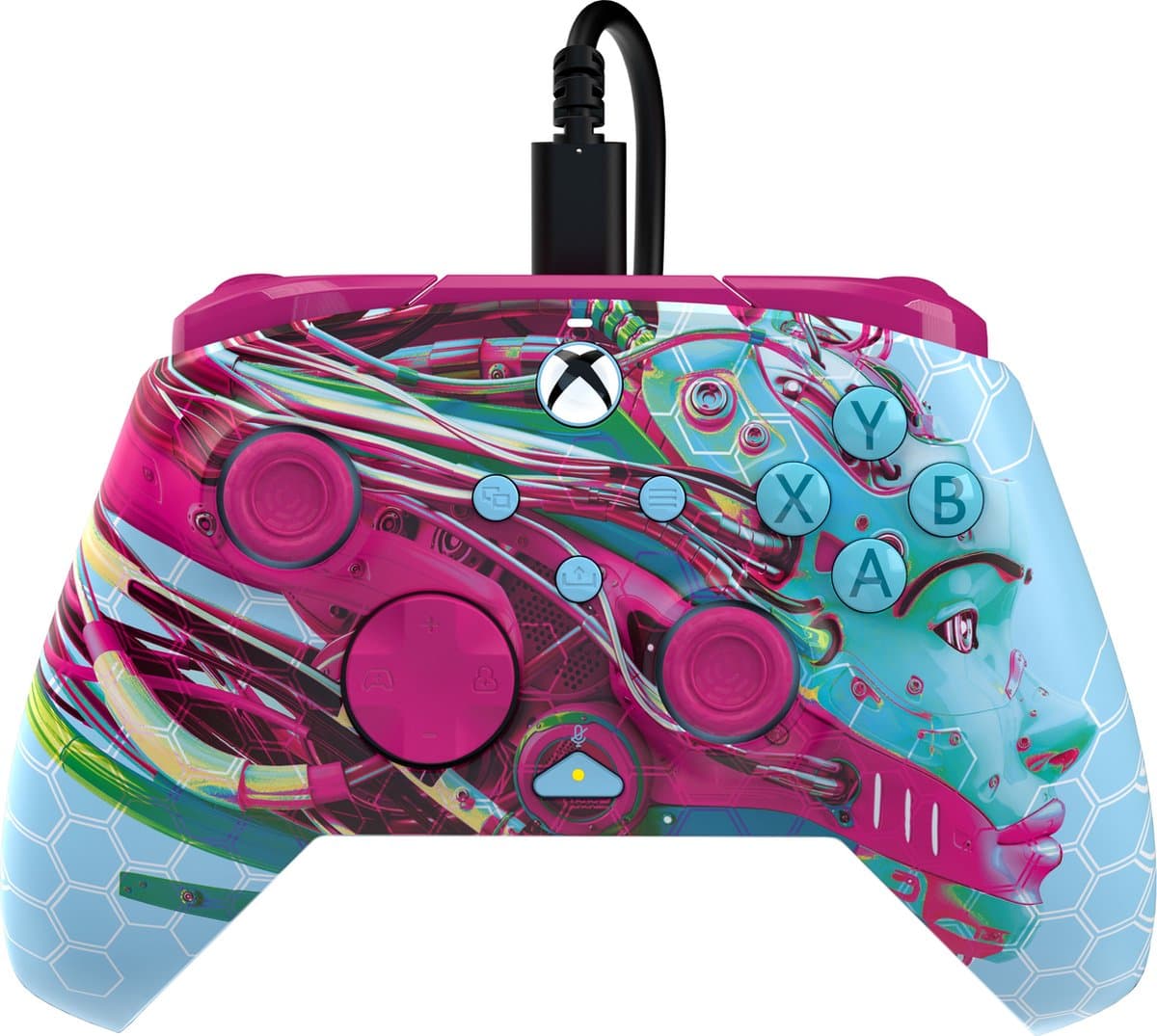 PDP Gaming Rematch Bedrade Controller - Android Dreams Glow in the Dark - Xbox Series X|S — afbeelding 1