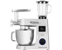 ECG FORZA 7800 Ultimo Argento - Keukenmachine - 8 liter - 1800 W - Zilver