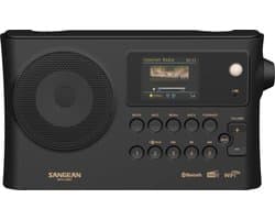 Sangean WFR-28BT - Bluetooth - Internetradio - FM/AM radio - Zwart