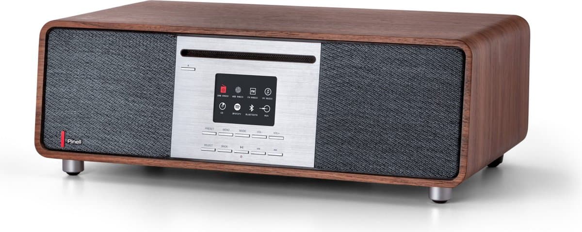 Pinell DAB+ Radio Supersound 701 Walnoot | | 7090011039567 — afbeelding 1