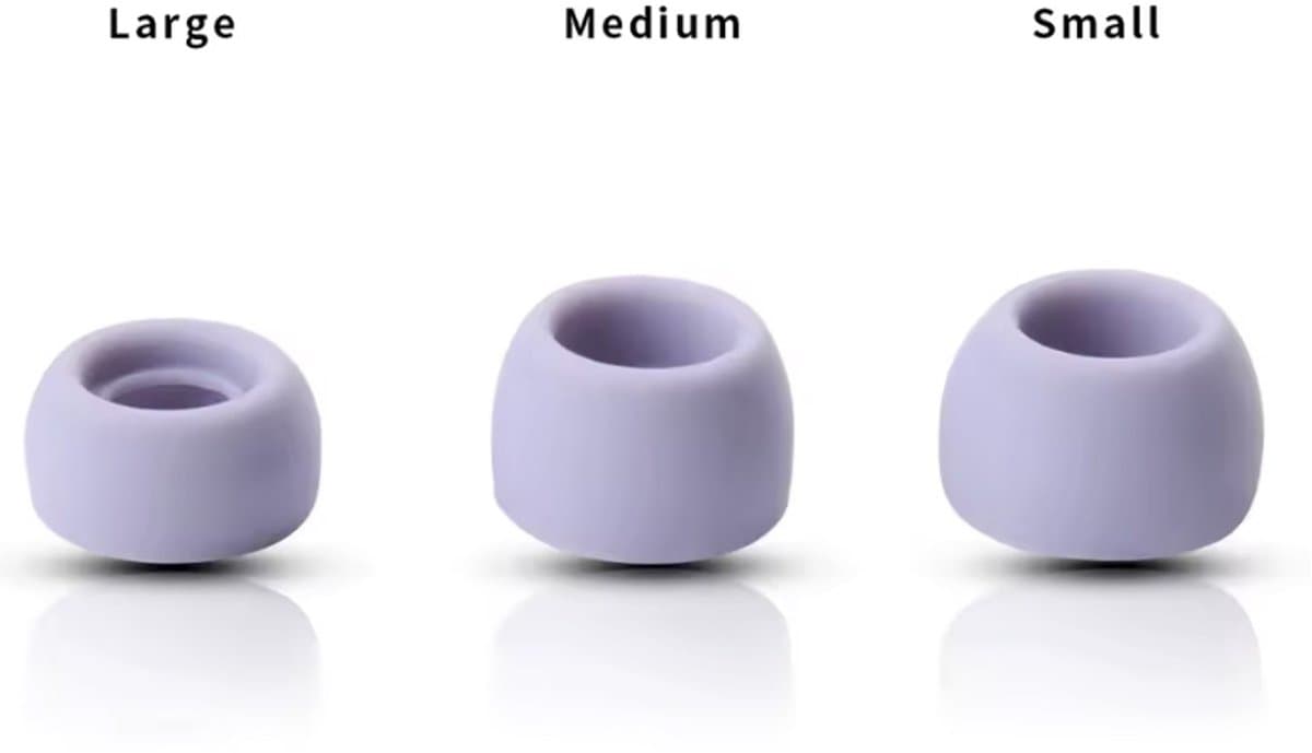 CHPN - Siliconen dopjes voor op Oordopjes - Vervangende Oordopjes voor koptelefoon - Geschikt voor Samsung Galaxy Buds Pro - Paars - 3 verschillende maten - 3 setjes — afbeelding 1