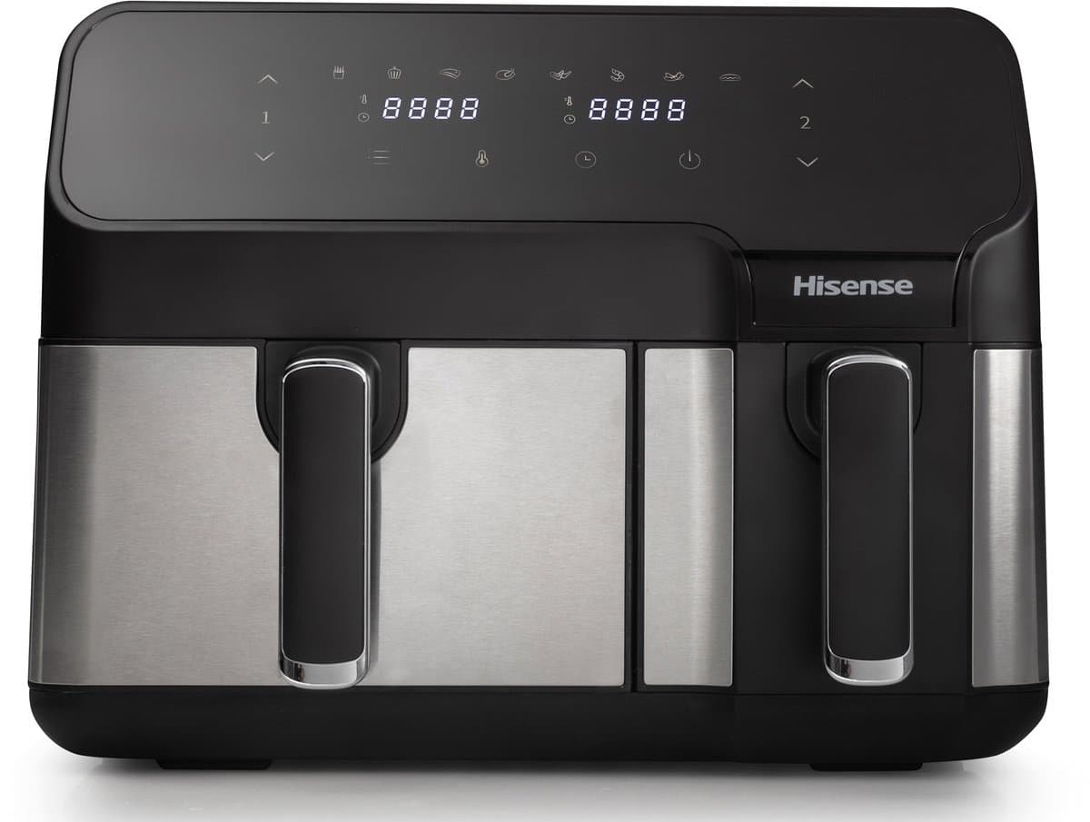 Hisense HAF2900D Dubbel 8,6 l Vrijstaand 1700 W Heteluchtfriteuse Zwart — afbeelding 1