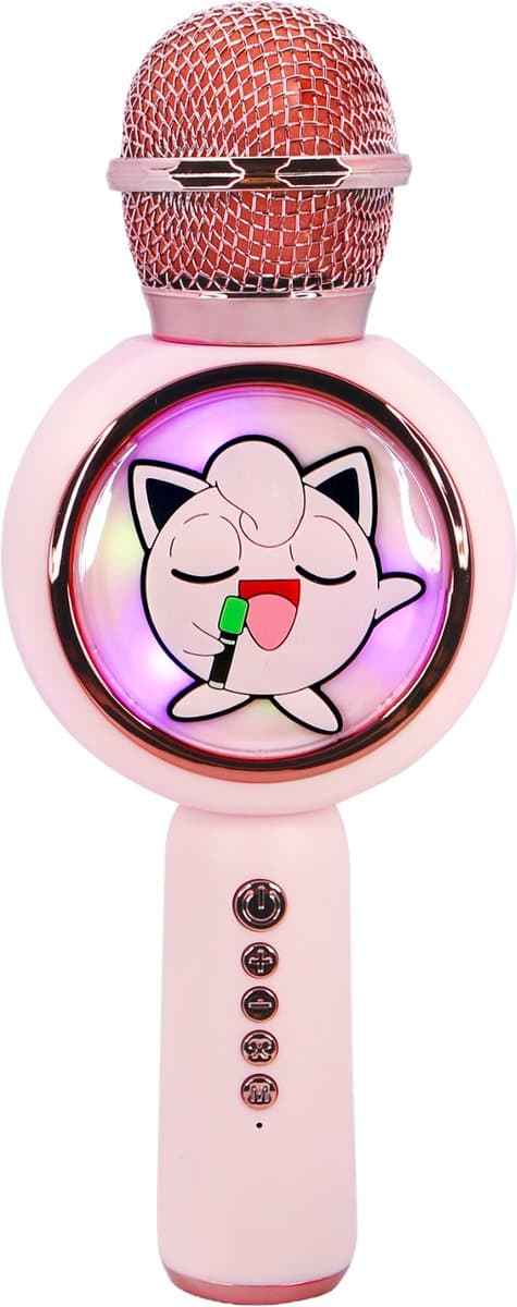 Pokémon Jigglypuff - draadloze karaoke microfoon voor kinderen - oplichtend LED display - speaker - met stemeffecten — afbeelding 1