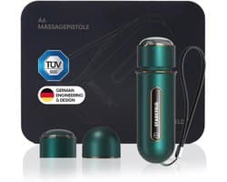 Compact Massagepistool Mini voor Diep Weefsel - Stil, Krachtig en Draagbaar met 2 Opzetstukken
