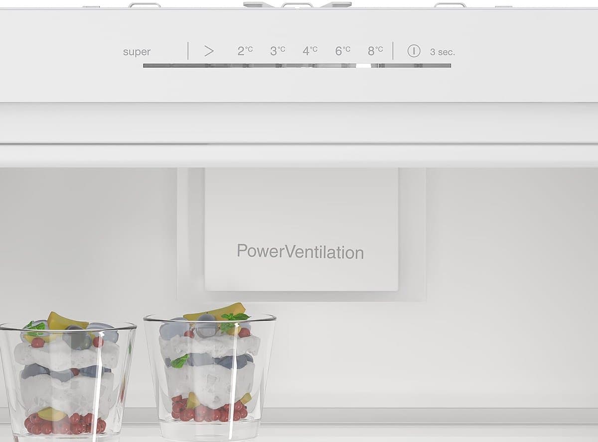SIEMENS KI81RNSE0 iQ100 Inbouwkoelkast, 177,5 x 56 cm nis, 310 l, Made in Germany, freshBox voor groenten en fruit, snel koelen, zeer stil met slechts 35 dB, led-verlichting, sleepscharnier — afbeelding 1