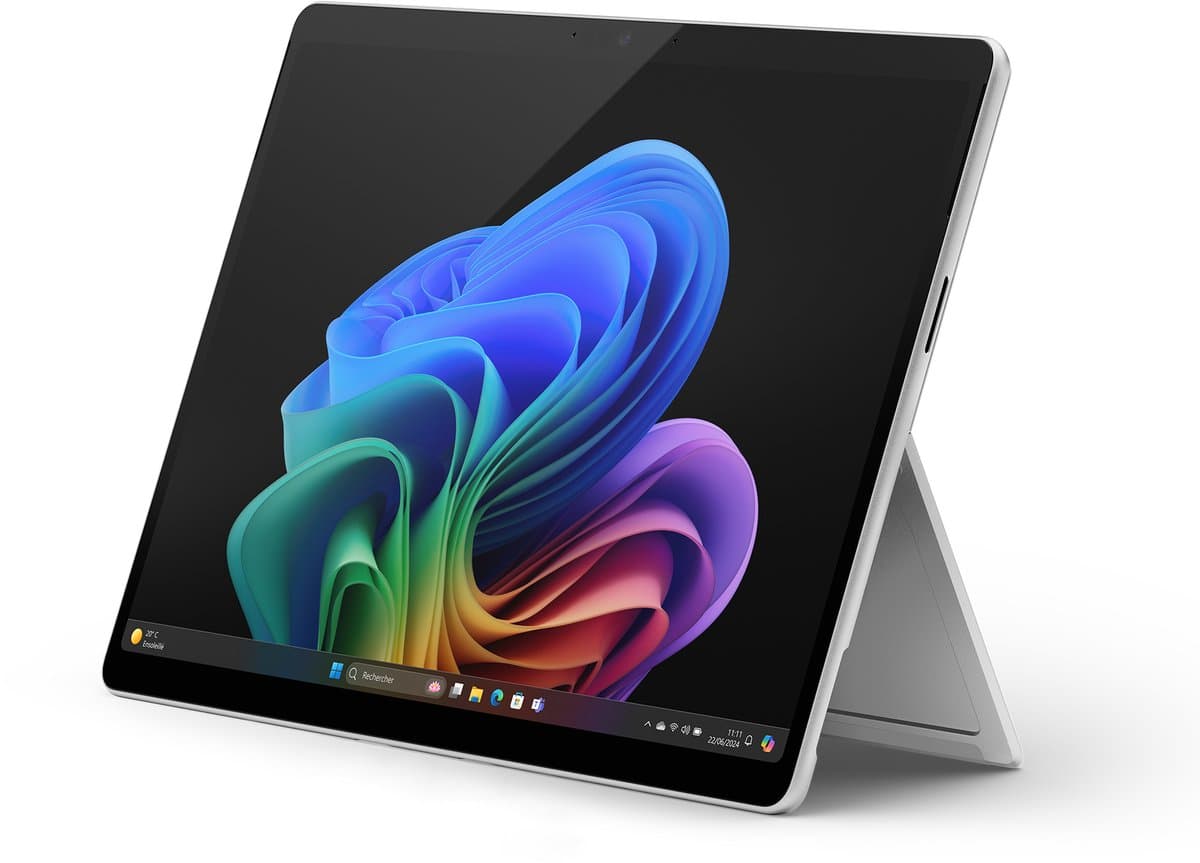 MICROSOFT Surface Pro OLED - 13 inch - Snapdragon X Elite - 16 GB - 512 GB - Platinum - Copilot+ PC - Geen oplader — afbeelding 1