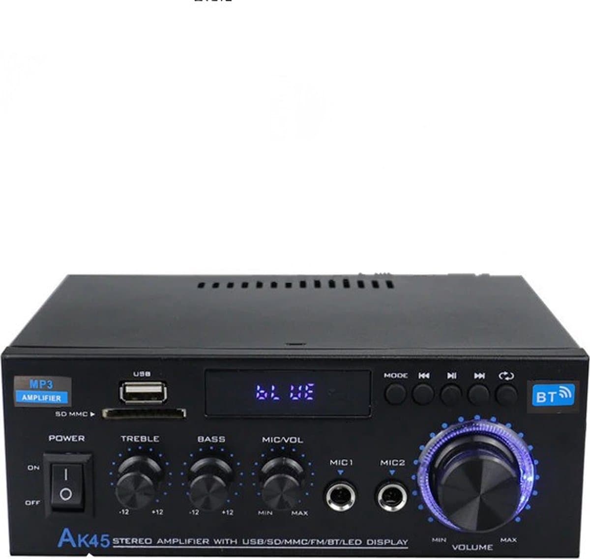 HIFI Bluetooth Power Amplifier | 800W | Digitale Versterker | Stereo Surround | Mediaspeler | Karaoke — afbeelding 1