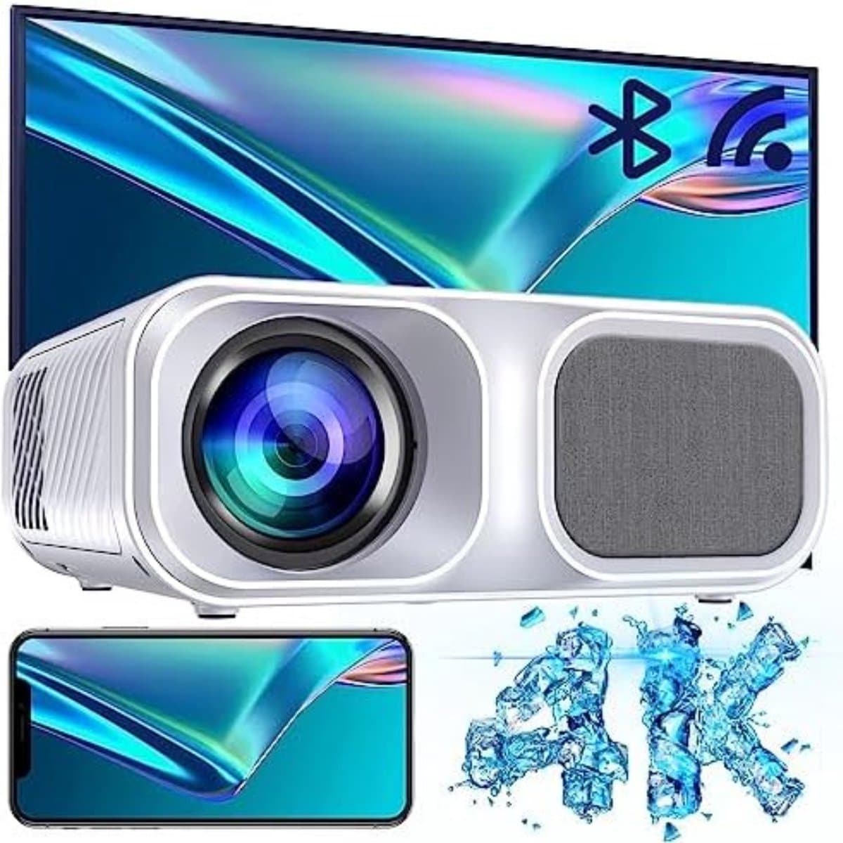 Mini beamer - Mini projector - Mini beamer smartphone - Mini beamer met wifi en bluetooth — afbeelding 1