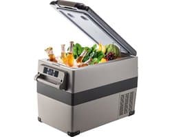 Auto Koelkast Compressor, 45 L Auto Koelkast Mini, 27,1 x 13,6 x 18,2 inch Mini Koelkast, met Batterij Beschermingssysteem, in zowel Binnen als Buiten Gelegenheden, Boot, Vrachtwagen, Auto enz