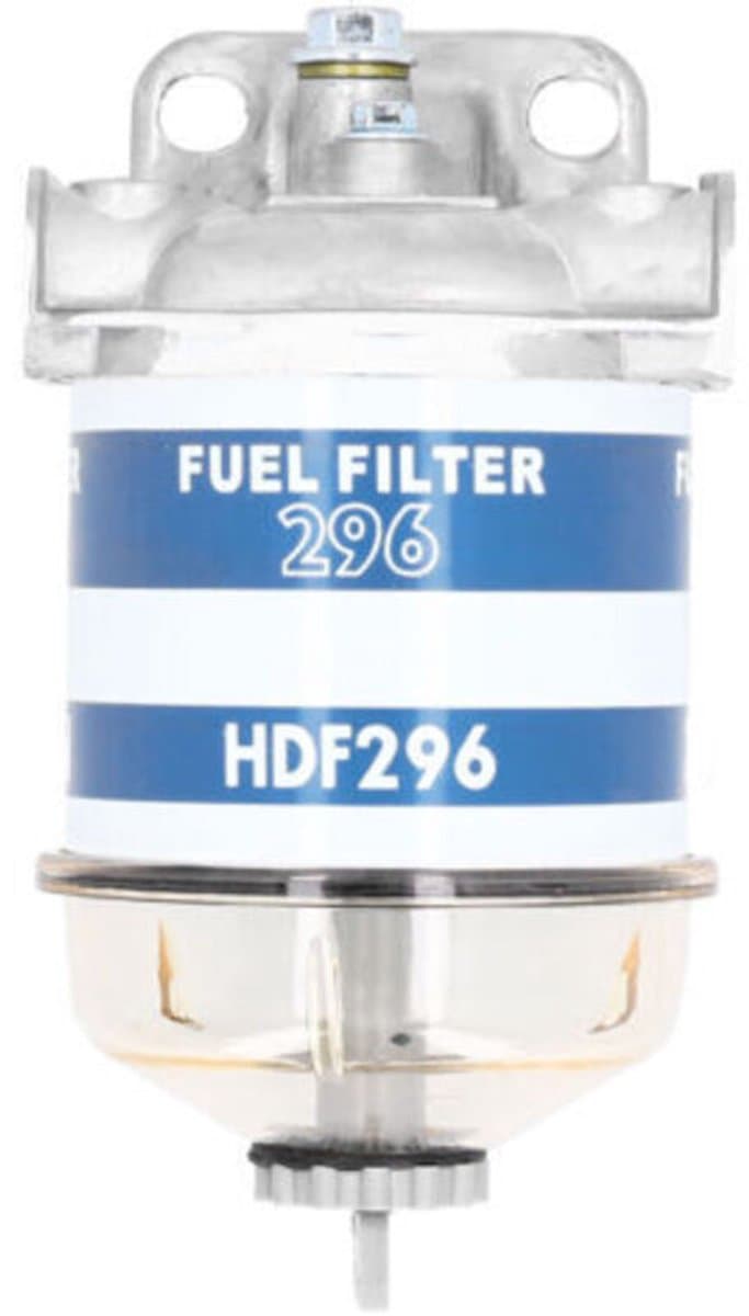 Brandstoffilterunit 7111-296 geschikt voor Massey Ferguson modellen 133, 135, 140, 145, 165, 168, 175 en 178. — afbeelding 1