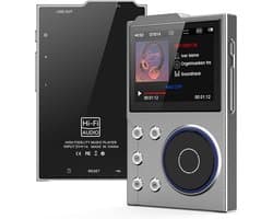 HiFi MP3-speler met Bluetooth, Lossless DSD DAC (FLAC), High-Resolution muziekspeler, draagbare audiospeler met 16 GB geheugenkaart, ondersteunt tot 256 GB, 2,4 inch (10 Stkus)