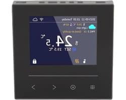 Slimme Thermostaat - Temperatuurregelaar - Thuis Verwarmen - APP Afstandsbediening - LCD Kleurdisplay - Wit
