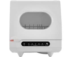 Mini Vaatwasser - Compacte Afwasser - Snel Servies Wassen - Zuiver Koperen Motor - 3-6 Besteksets - Wit