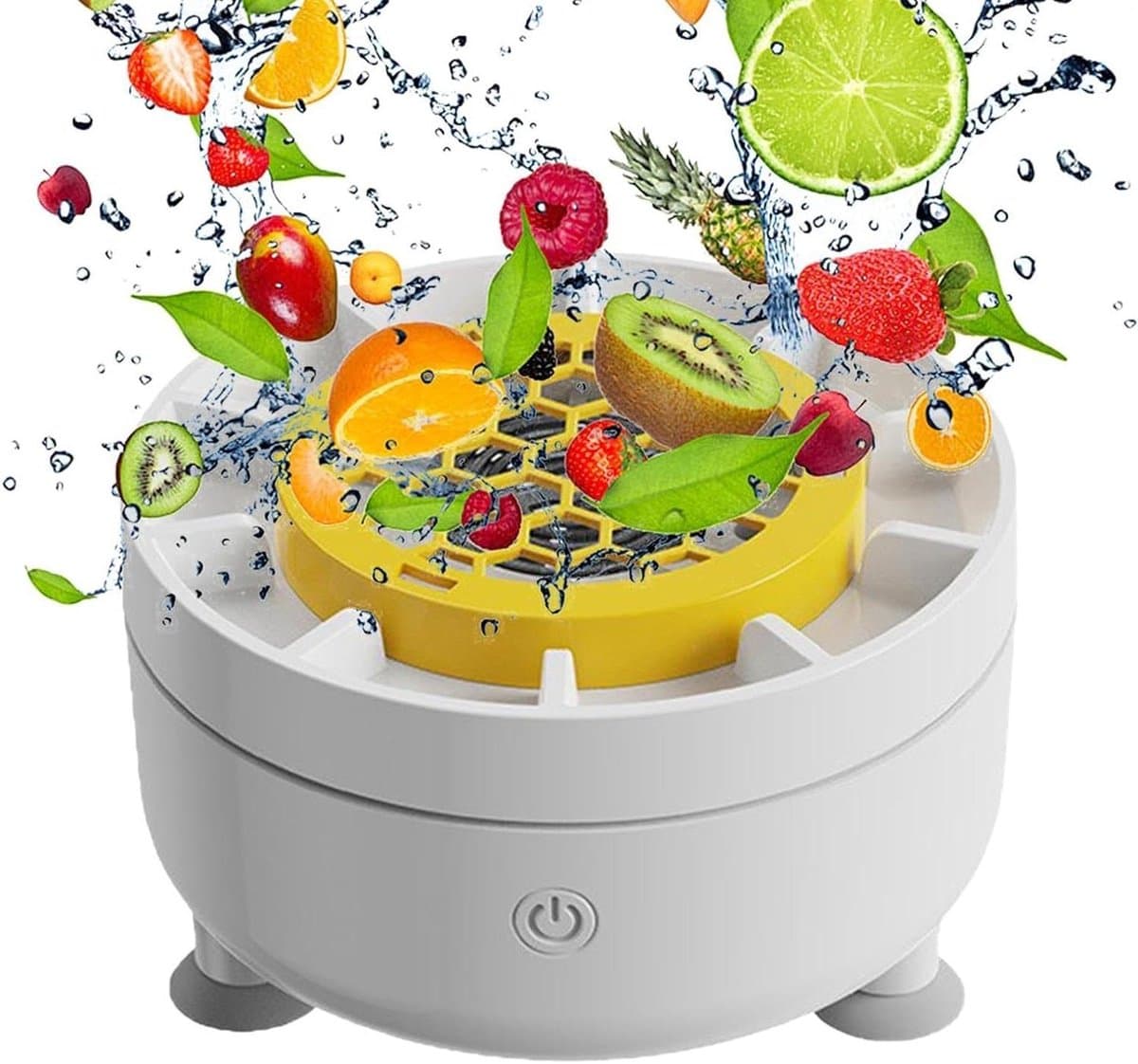 Fruitwasmachine - Centrifuge schaal - Voedselbereiding - Draadloos ontwerp - 112 x 58 cm - Enkele Attribuut — afbeelding 1