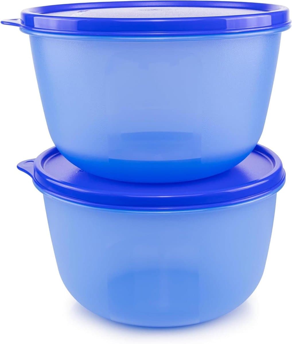 Kom Set - Mengkom Saladekom - Keuken Voorbereiding - Vaatwasserbestendig - 1.9 Liter - Blauw — afbeelding 1